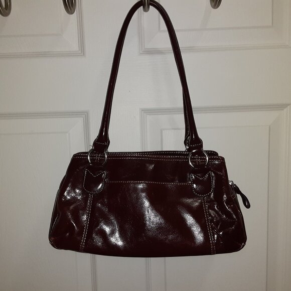 Giani Bernini Leather Purse in Burgundy * VGUC * Vintage c2006 * - Picture 4 of 7